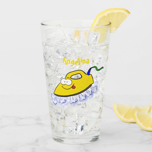 Verre Drôle dessin animé linge de fer (Dos glace)