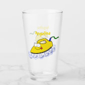 Verre Drôle dessin animé linge de fer (Devant)