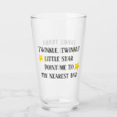 Verre Drôle Dire Bière Boire Parties scintillant de pint (Devant)