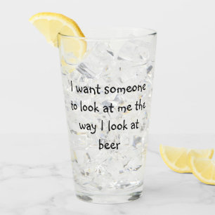 Verre Drôle Dit Boire Pint De Bière