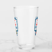 Verre Drôle Étiquette de la Vodka de Noël (Droite)