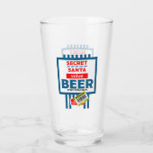 Verre Drôle Étiquettes de la bière de Noël (Dos)