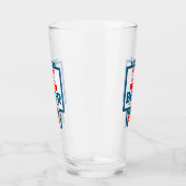 Verre Drôle Étiquettes de la bière de Noël (Droite)