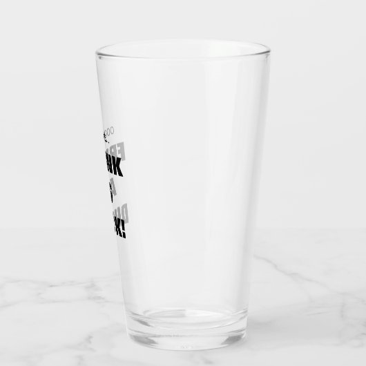 Verre Drôle Frunk As Duck ! Bière (Gauche)