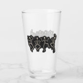 Verre Drôle Halloween Lover Dance avec le squelette (Dos)