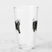 Verre Drôle Halloween Lover Dance avec le squelette (Gauche)