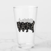 Verre Drôle Halloween Lover Dance avec le squelette (Devant)