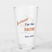 Verre Drôle, je suis la maman (Dos)