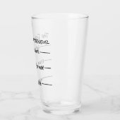 Verre Drôle La Bière Drunkpreneur (Gauche)