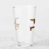 Verre Drôle mignon dachshund pour parent chien long (Gauche)