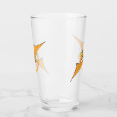 Verre Drôle mignon dessin animé de pterodactyle volant o (Gauche)