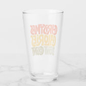 Verre Drôle Noël Calories Ne comptez pas le design (Dos)