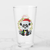 Verre Drôle Panda de chansons de Noël (Dos)