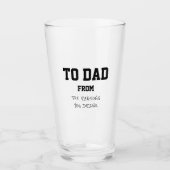 Verre Drôle papa Raisons pour lesquelles vous buvez humo (Devant)