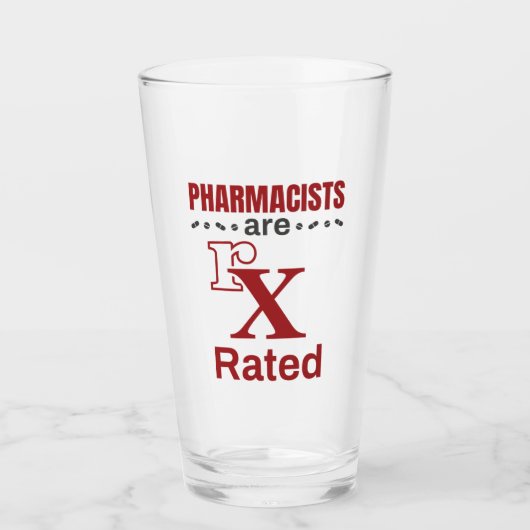 Verre Drôle Pharmaciens Les pharmaciens sont classés rX (Devant)