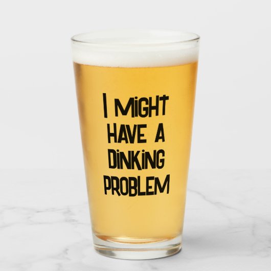 Verre Drôle Pickleball Je Pourrais Avoir Un Problème De (Devant (rempli))