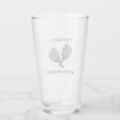 Verre Drôle Pickleball Pilsner Style Beer Glass (Dos)