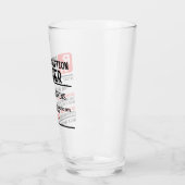 Verre Drôle Prescription de bière Nom personnalisé Bière (Gauche)
