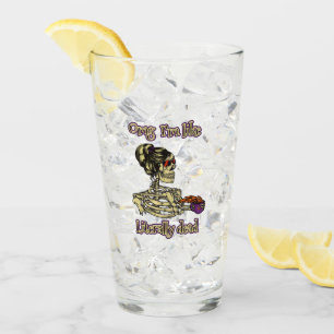 Verre Drôle Skeleton Boire Je suis littéralement Dead Co