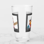 Verre Drôle Tesla Bière Portrait (Gauche)
