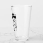 Verre Drôle Whiskey Nutrition Facts Glass (Gauche)