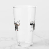 Verre Drôle wildebeest tourner dessin animé illustration (Gauche)