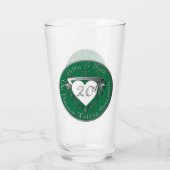 Verre du 20e anniversaire du Mariage (Dos)