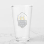 Verre du logo de la bière sur mesure (Dos)