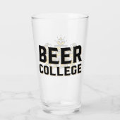Verre du logo officiel 16-Ounce College (Dos)