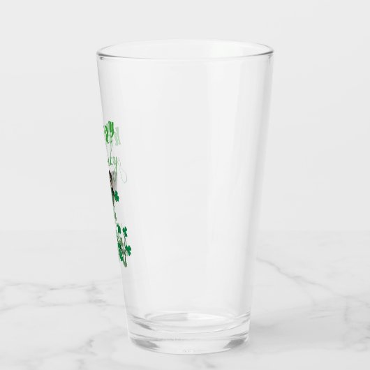 Verre Duck Clover Happy Go Lucky St Patrick's Day (Gauche)