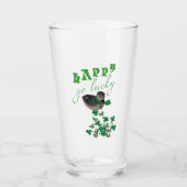 Verre Duck Clover Happy Go Lucky St Patrick's Day (Devant)