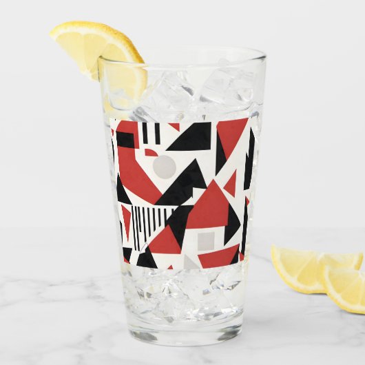 Verre Dynamic Geometric Abstraction (Devant glace)