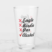 Verre Eagle Birdie Par Alcool Humour (Devant)