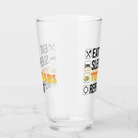 Verre Eat. Sleep. Tiki Bars. Repeat (Droite)
