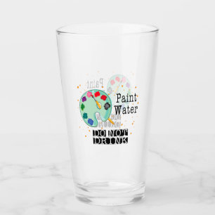 Verre Eau de peinture ne buvez pas