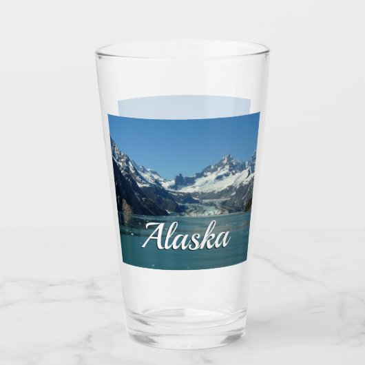 Verre Eaux alimentées par les glaciers de l'Alaska (Devant)