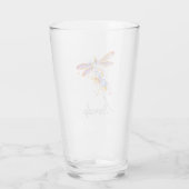 Verre Éclaboussure de libellule personnalisée (Dos)
