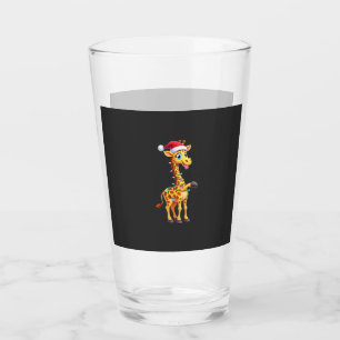 Verre Éclairage de Noël de girafe Noël drôle girafe de N