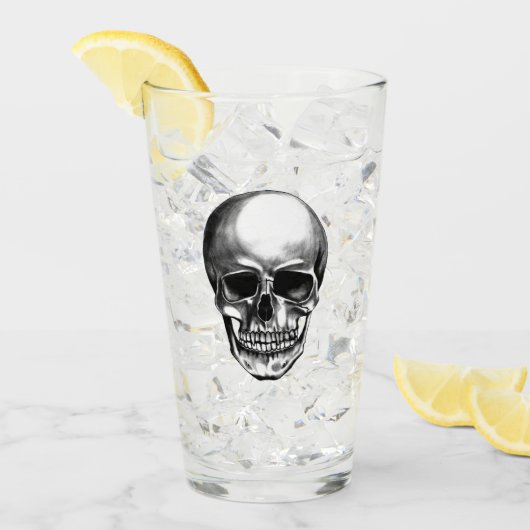 Verre Ecole ancienne du crâne (Devant glace)