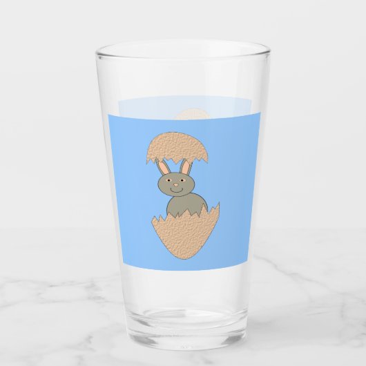 Verre Écouter du lapin de l'Oeuf Étrange (Devant)