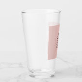 Verre Écriture manuscrite classique Nom élégant Rose Gol (Droite)