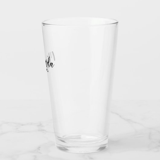 Verre Écrivain Personnalisé De Script Moderne (Gauche)