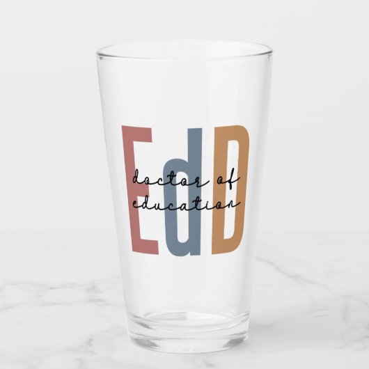Verre EdD Docteur En Éducation (Devant)