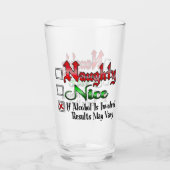 Verre Édition Alcool Naughty Ou Nice (Devant)