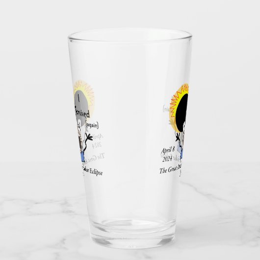 Verre Édition Solaire Eclipse Survival 2024 (Droite)