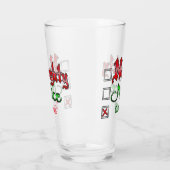 Verre Édition Texte Personnalisé Naughty Ou Nice (Gauche)