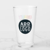 Verre Egalité des droits parce que l'égalité compte Logo (Dos)