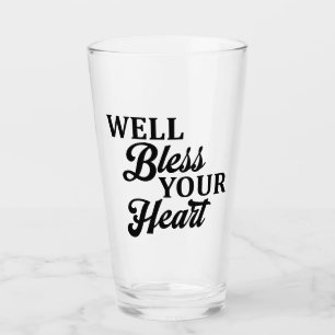 Verre Eh bien, que votre cœur soit béni, style sudiste d