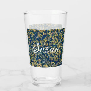 Verre Élégance Bleu Doré