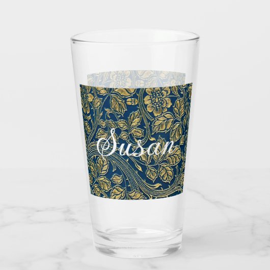 Verre Élégance Bleu Doré (Dos)